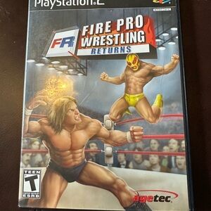 Sony Fire Pro Wrestling Returns for PlayStation 2 - Yellow and Blue